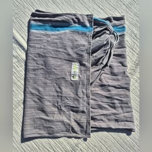 Uppymama Woven Cotton Ring Sling Grey And Blue